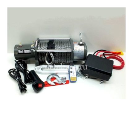 Лебедка электрическая 12V Electric Winch 12000lbs / 5443 кг (блок управления IP66) кев.трос 12mm