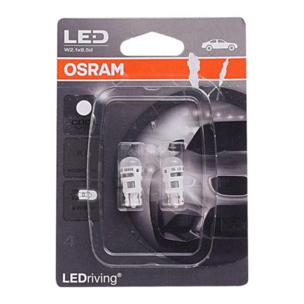 Автомобильные лампы osram  w5w w2.1*9.5d led standart cool white 6000k 12v, 2880cw02b, 2 шт
