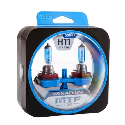 Галогеновая лампа mtf  light vanadium 5000k h11