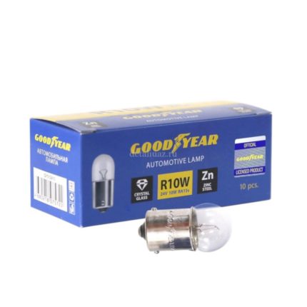 Лампа Goodyear, R10W, 24V, цоколь BA15s, 10W