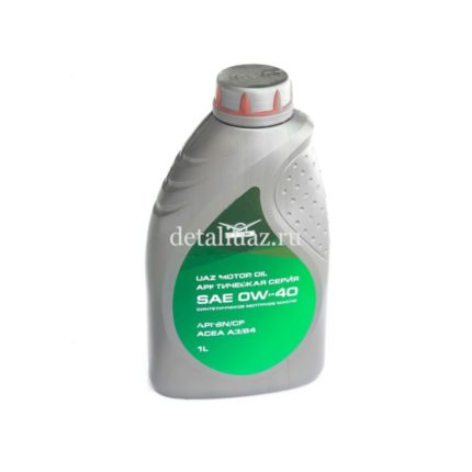 Масло моторное УАЗ MOTOR OIL 0W-40, НК 1л